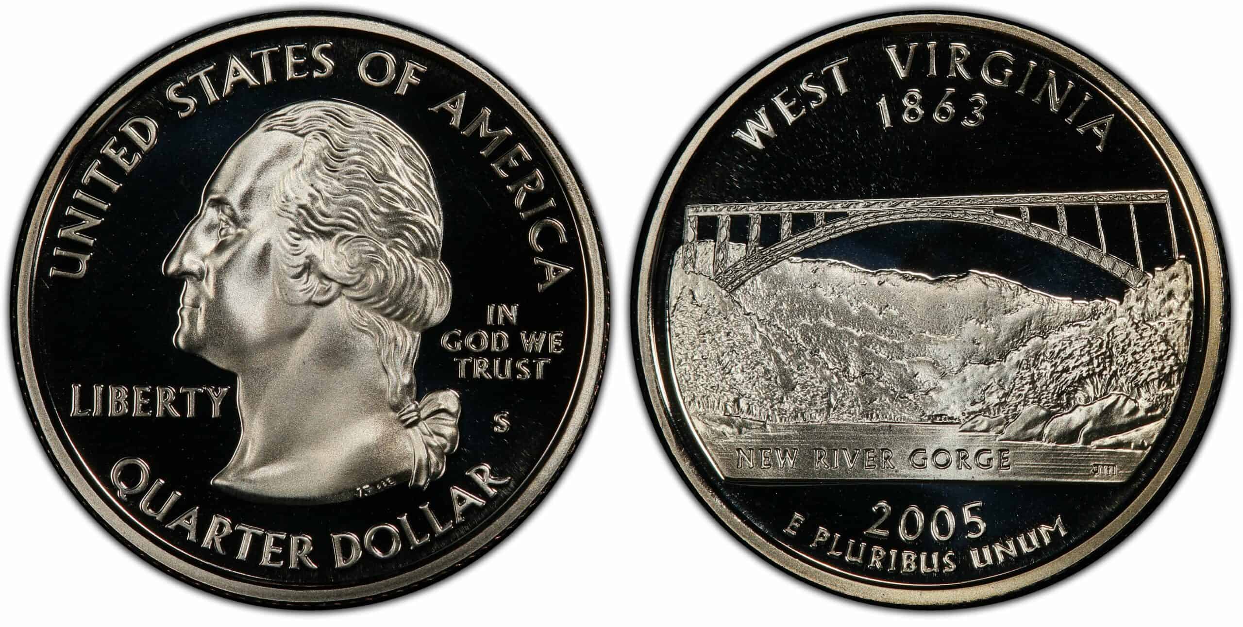 2005 S Quarter Proof West Virginia